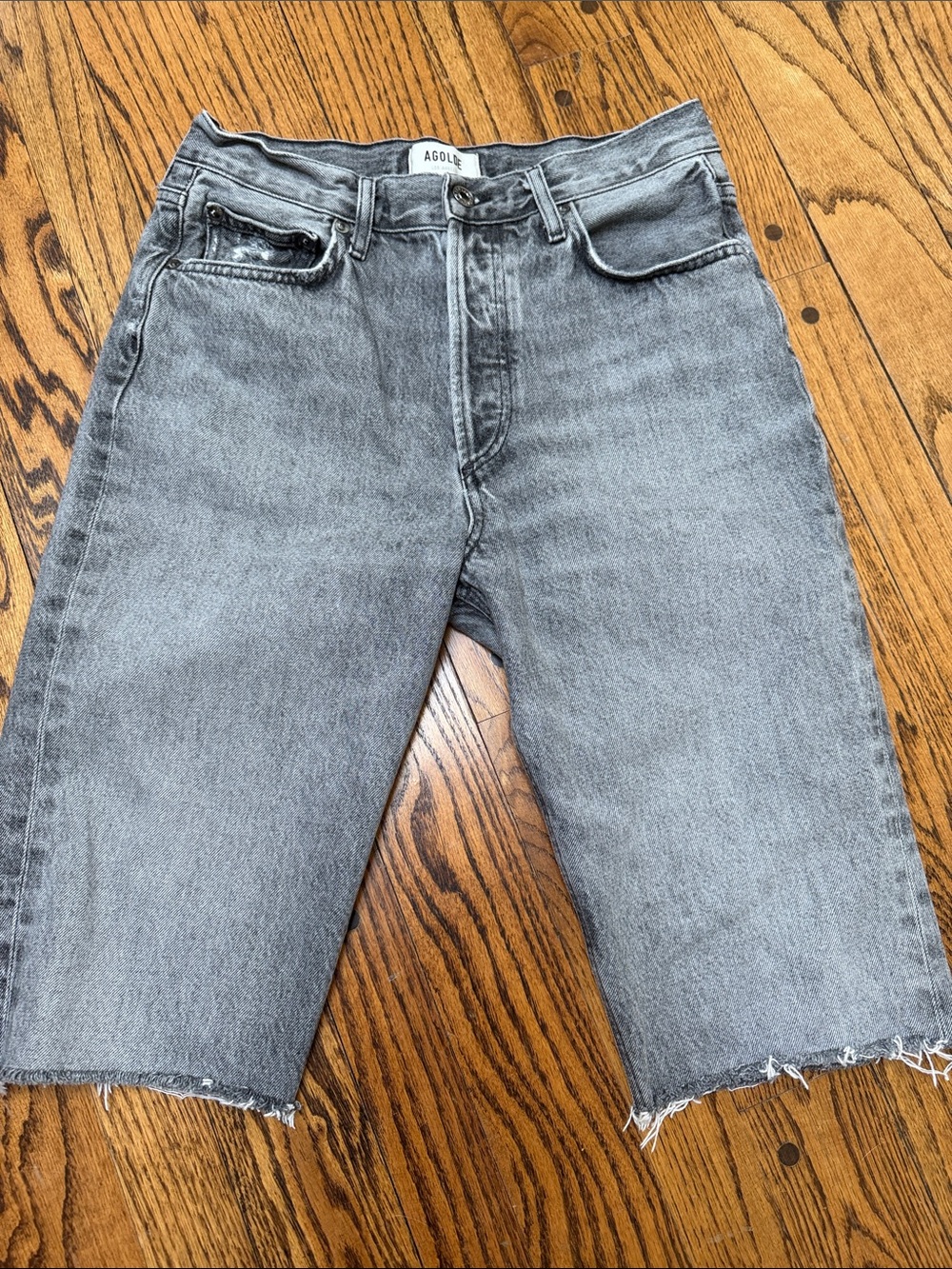Agolde sz 27 Fen 100% Organic Cotton denim shorts bermuda walking
